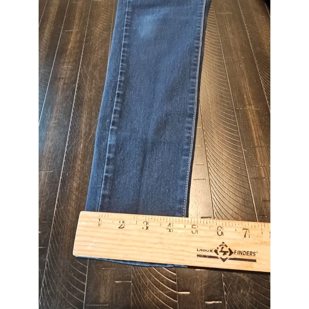 Michael Kors Women Blue Straight‎ Leg Denim Jeans Low Rise Sz Reg 4 27x29